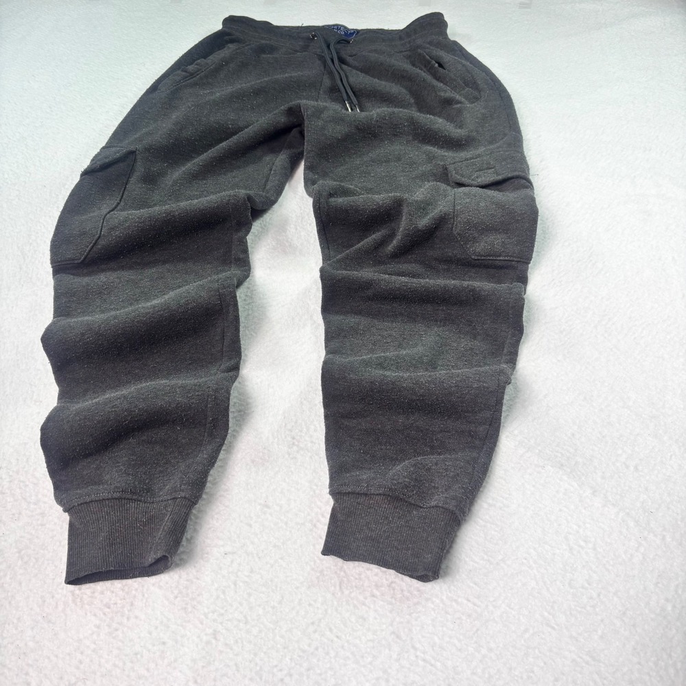Architect Jean Co Cargo Jogger Sweatpants Gray Fleece Lounge Athleisure Size S